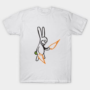 CARROT ARMS BUNNY T-Shirt